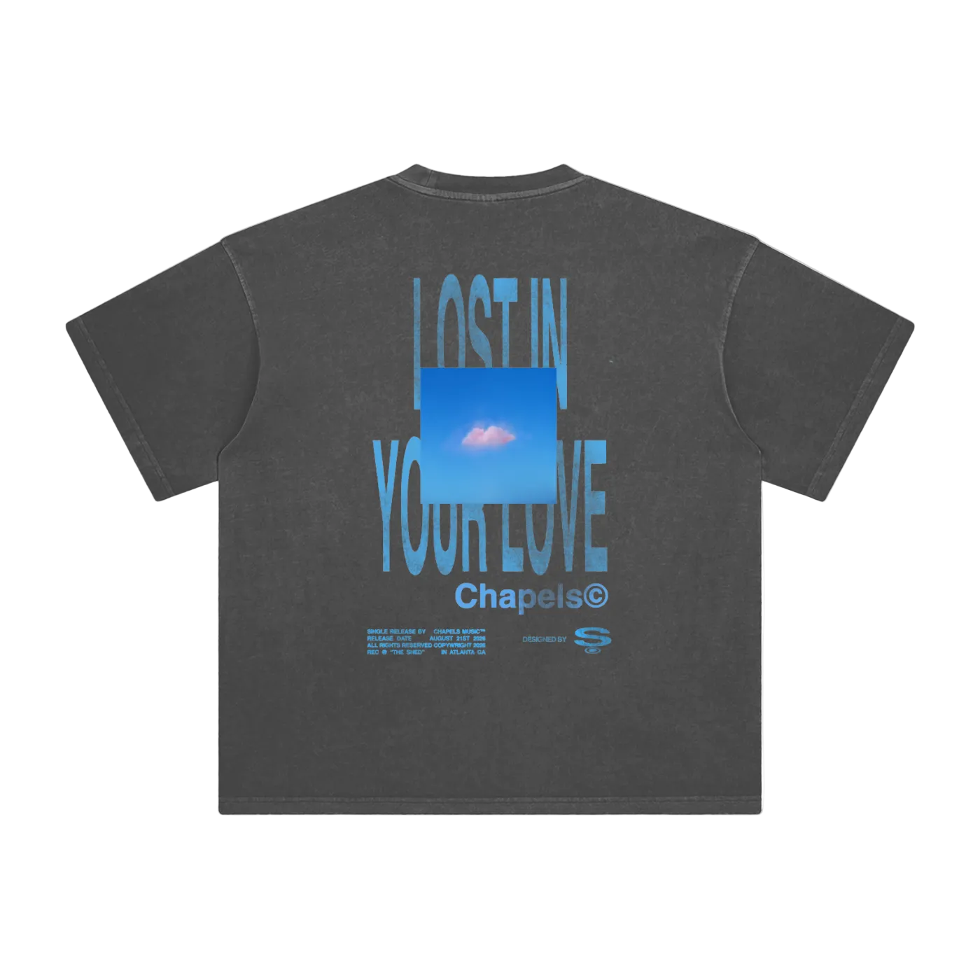 Lost In Your Love "Sky Tee" (Washed Gray)