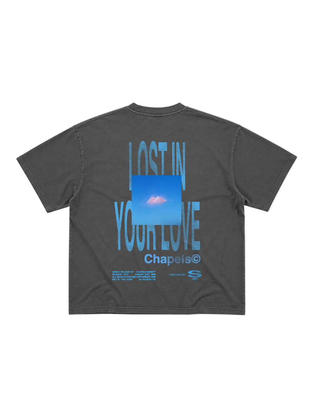 Lost In Your Love "Sky Tee" (Washed Gray)