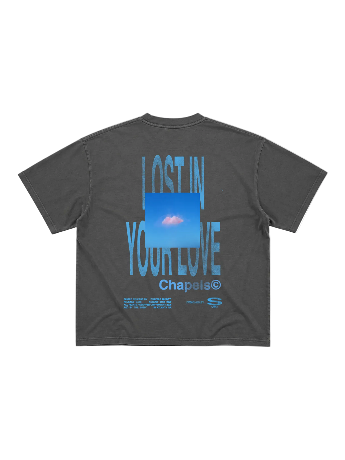 Lost In Your Love "Sky Tee" (Washed Gray)